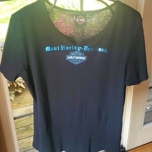 Harley-Davidson Maui Hawaii Short‎ Sleeve Colorful Graphic Sz XL T-shirt
